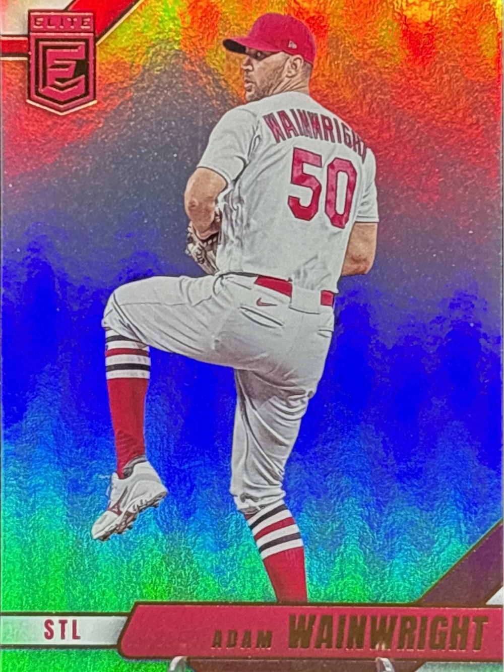 Panini Elite Adam Wainwright Baseball Card - Holographic